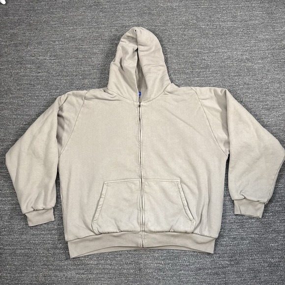 GAP Other - Yeezy Gap Hoodie Sweatshirt Men XXL Taupe Full Zip Double Layer Heavy YZY